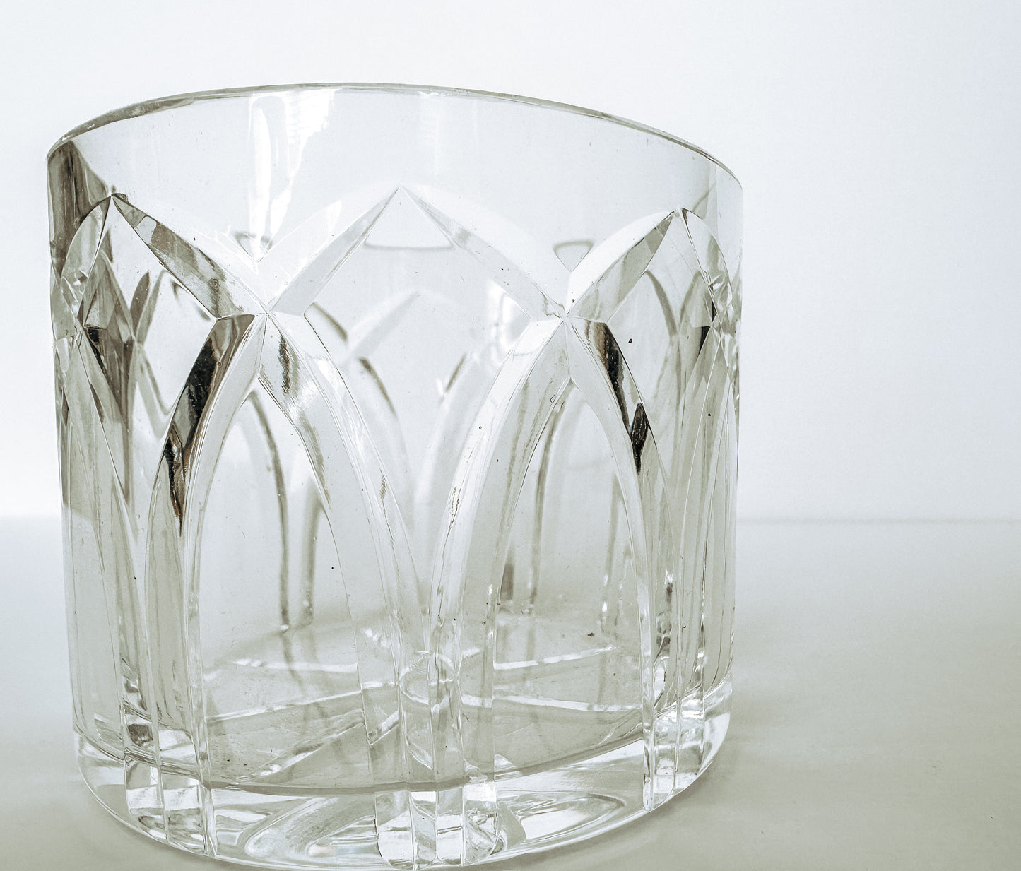 Etched Glass Trinket Dish