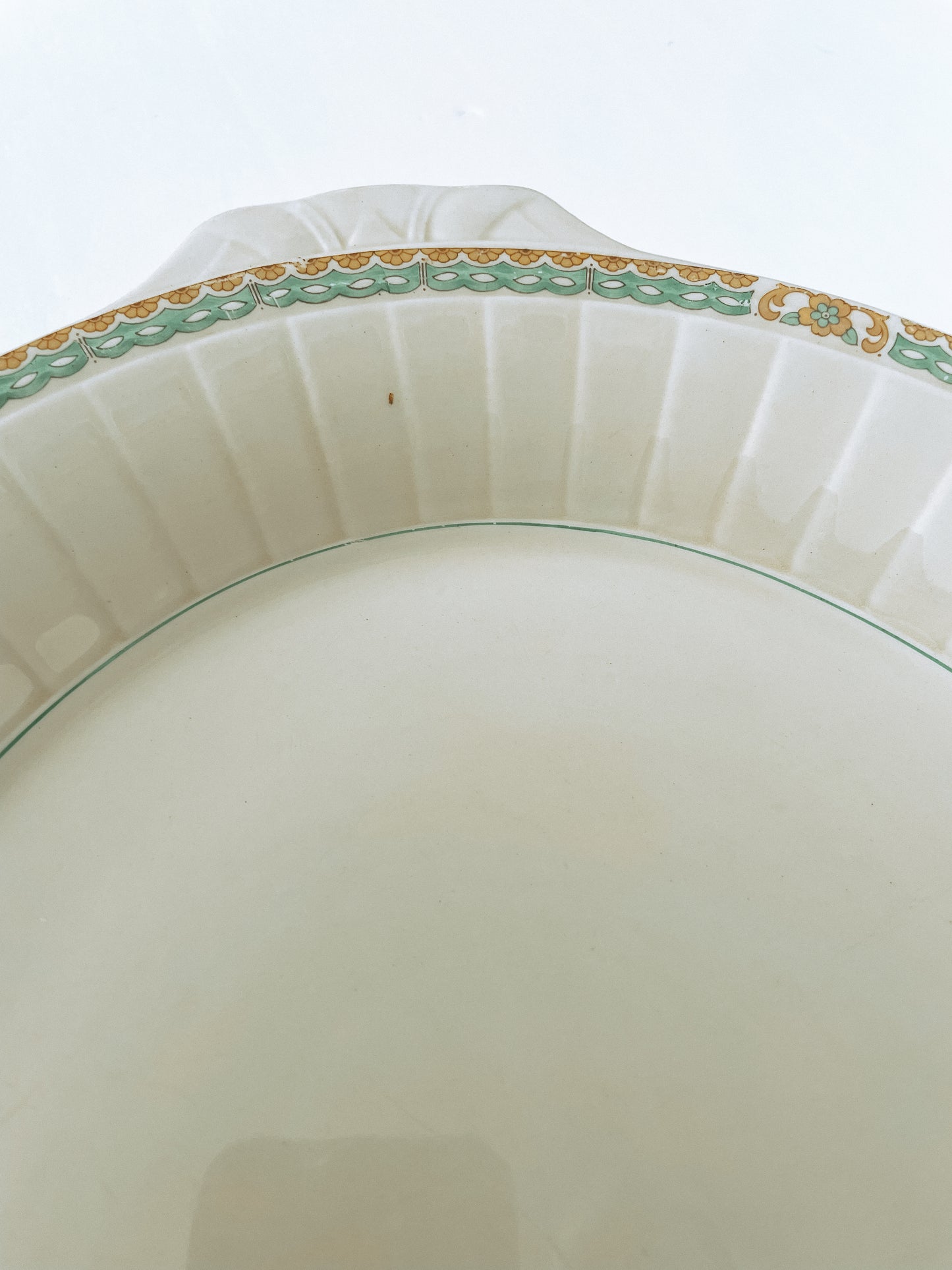 Vintage Ironstone Platter Hand Painted