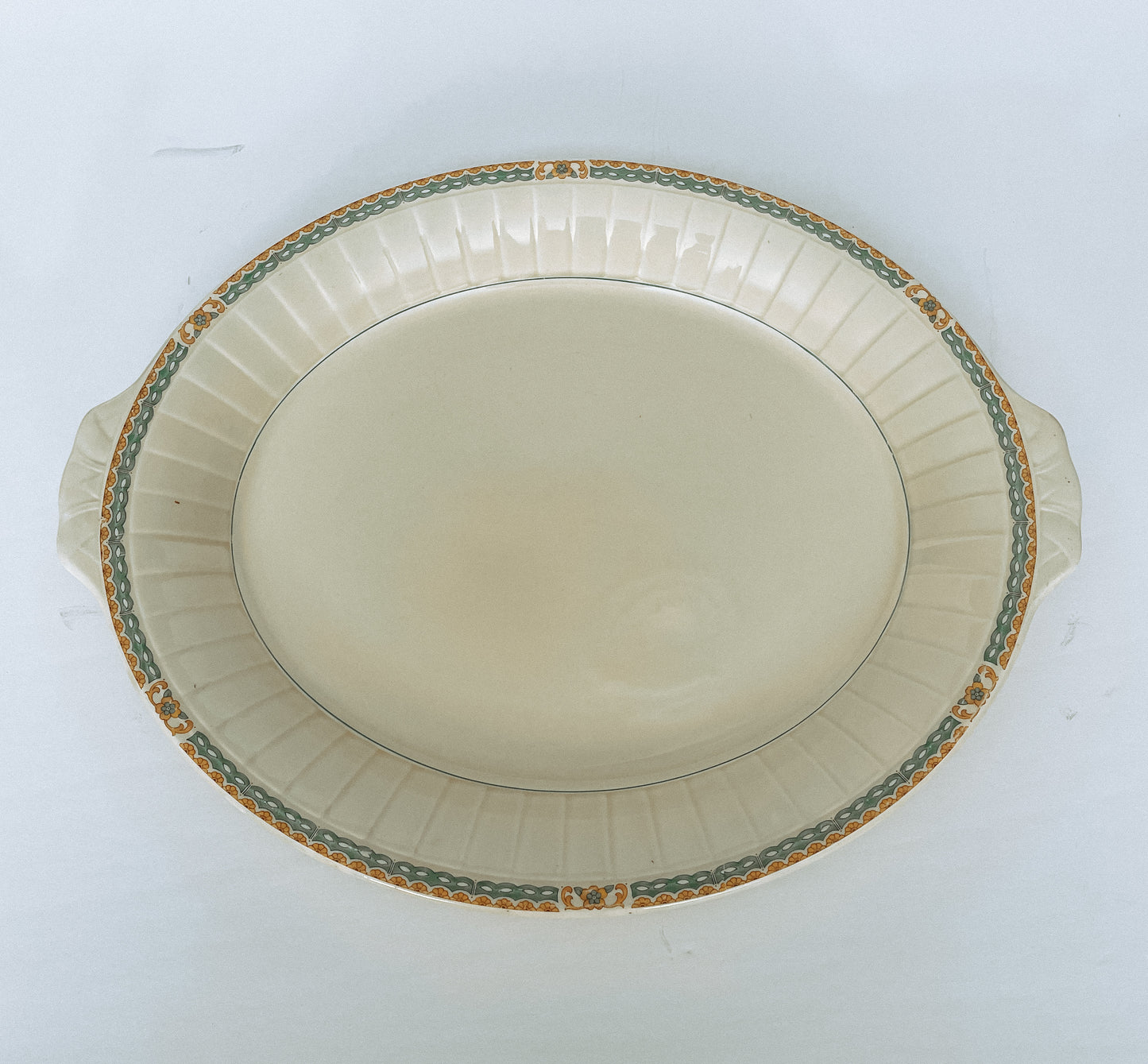 Vintage Ironstone Platter Hand Painted
