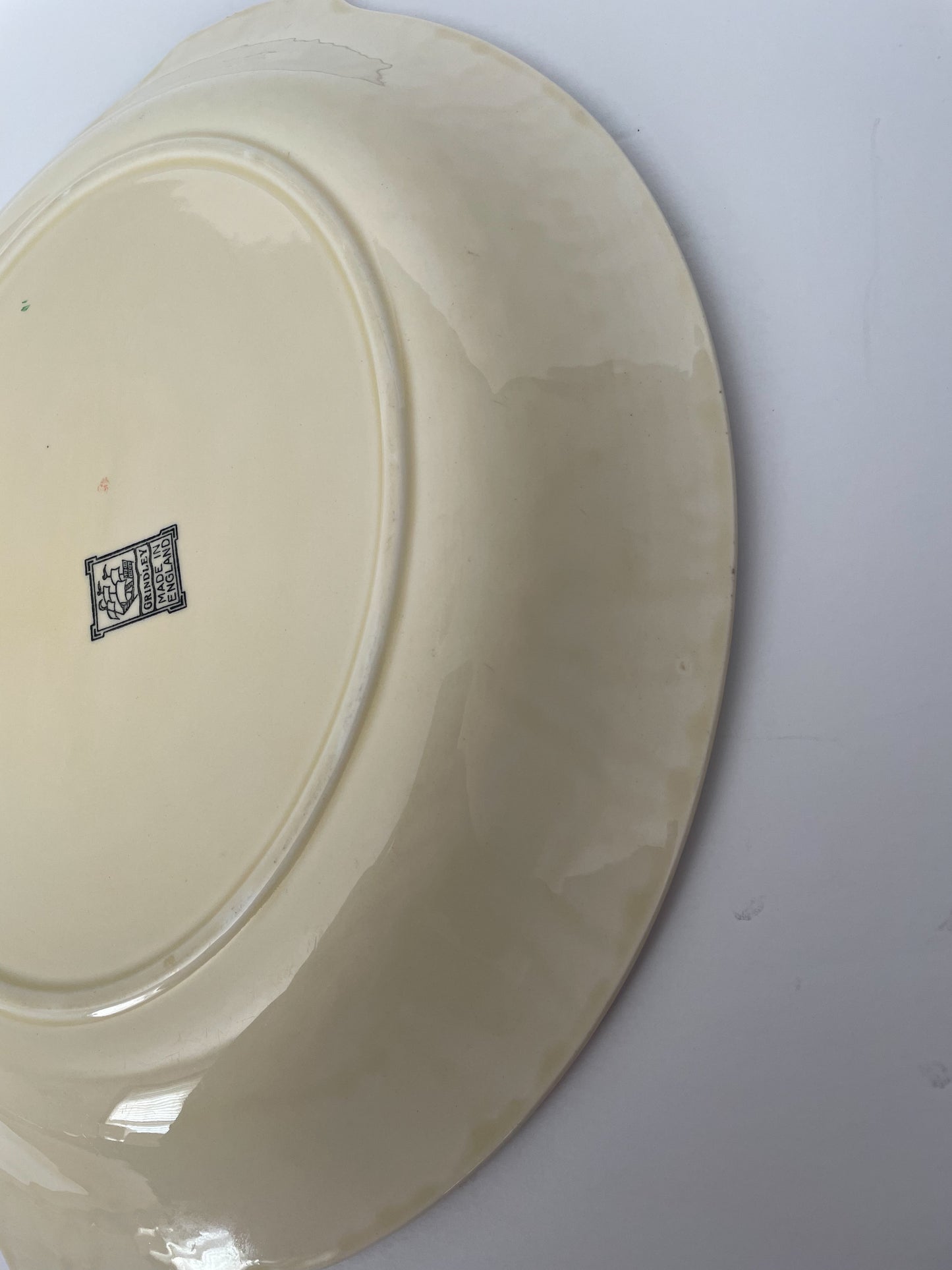 Vintage Ironstone Platter Hand Painted