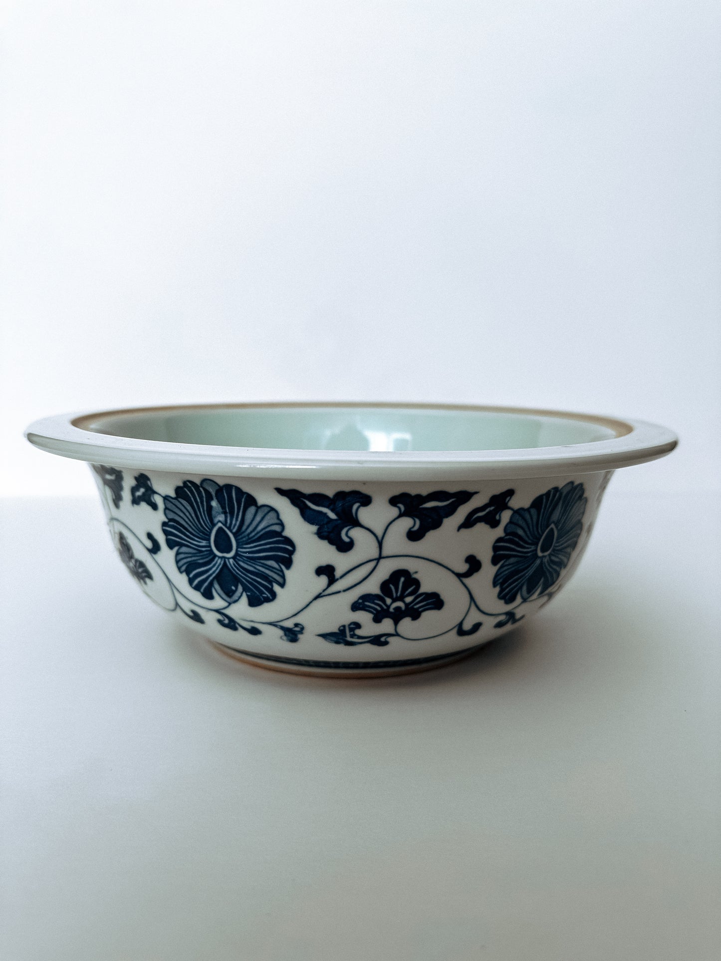 Twisted Blue Flower Bowl