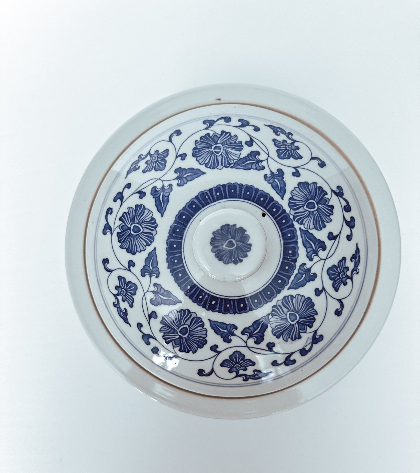 Twisted Blue Flower Bowl