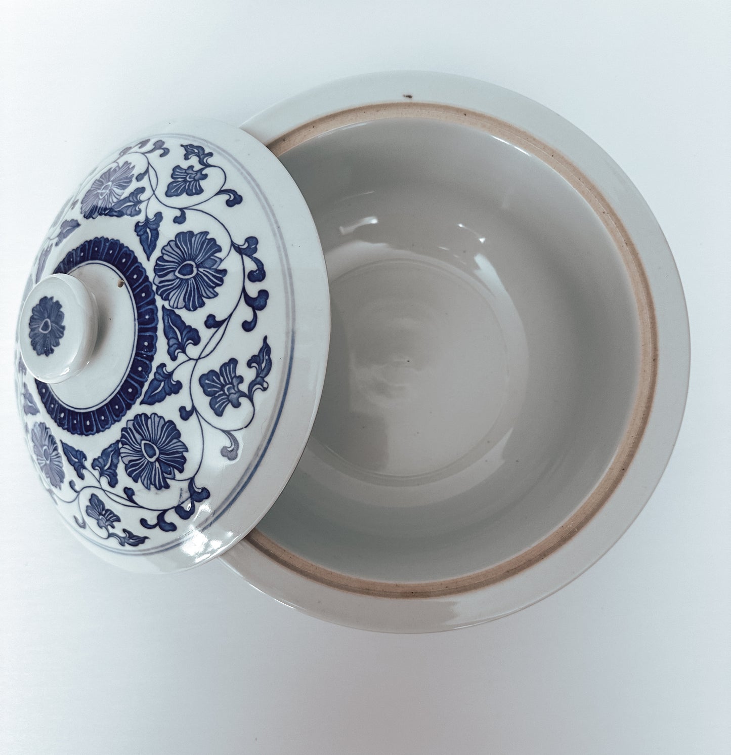Twisted Blue Flower Bowl