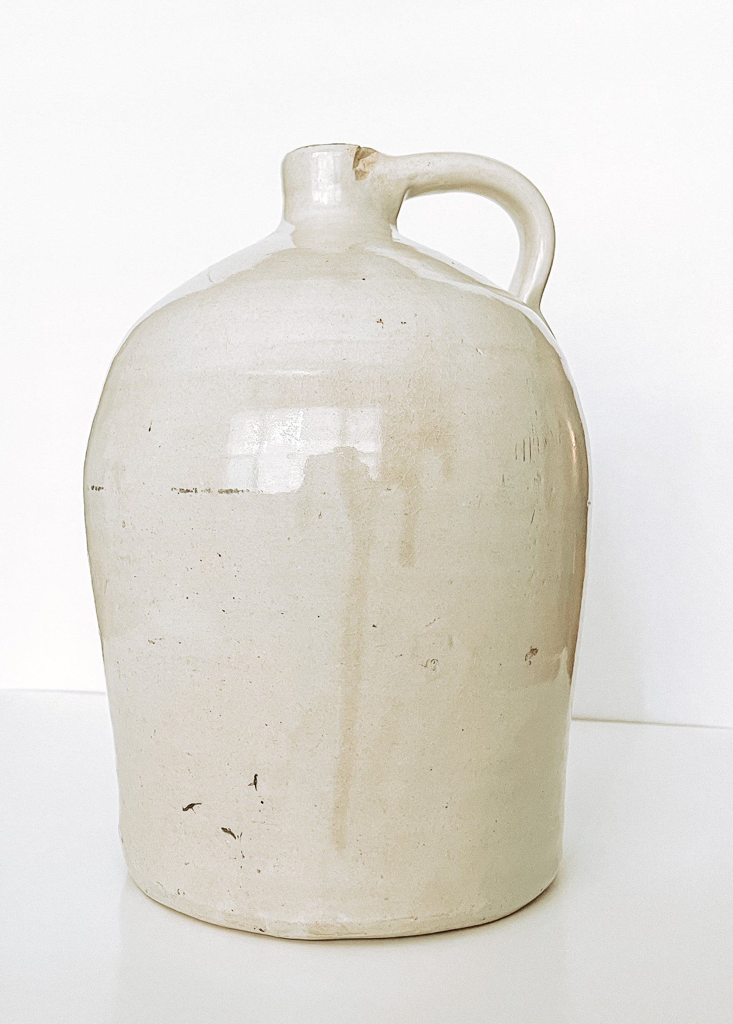 Vintage Ivory Ceramic Jug