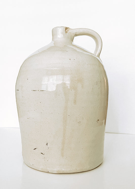 Vintage Ivory Ceramic Jug
