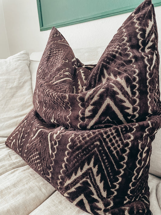 One of a Kind-Ish Pillow Cover, Purple Lace