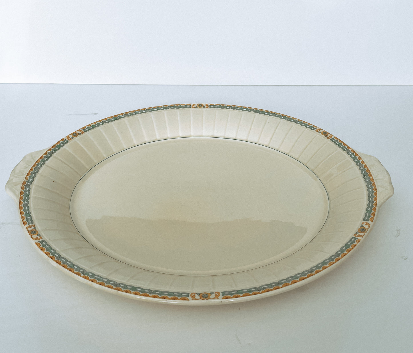 Vintage Ironstone Platter Hand Painted