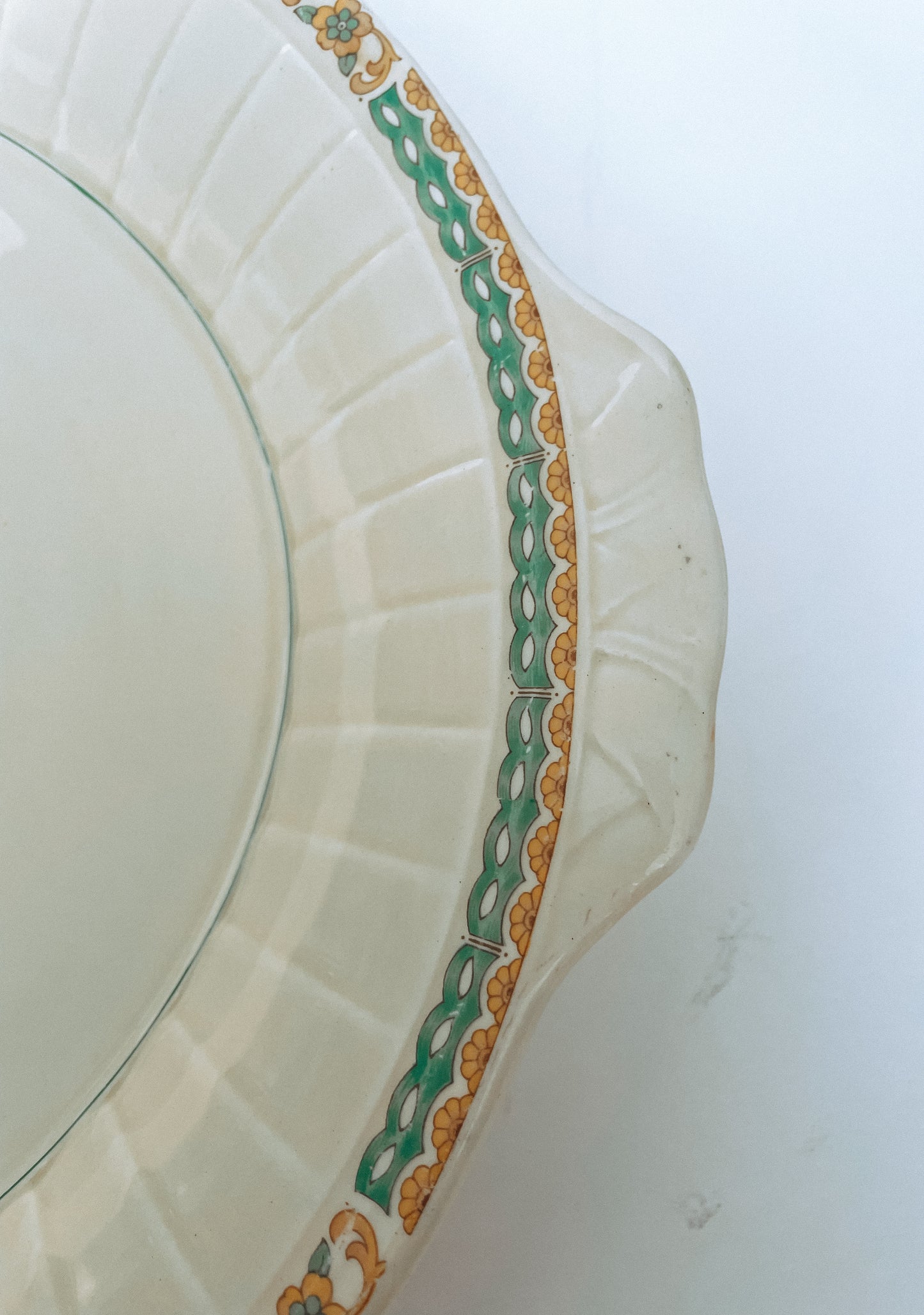 Vintage Ironstone Platter Hand Painted