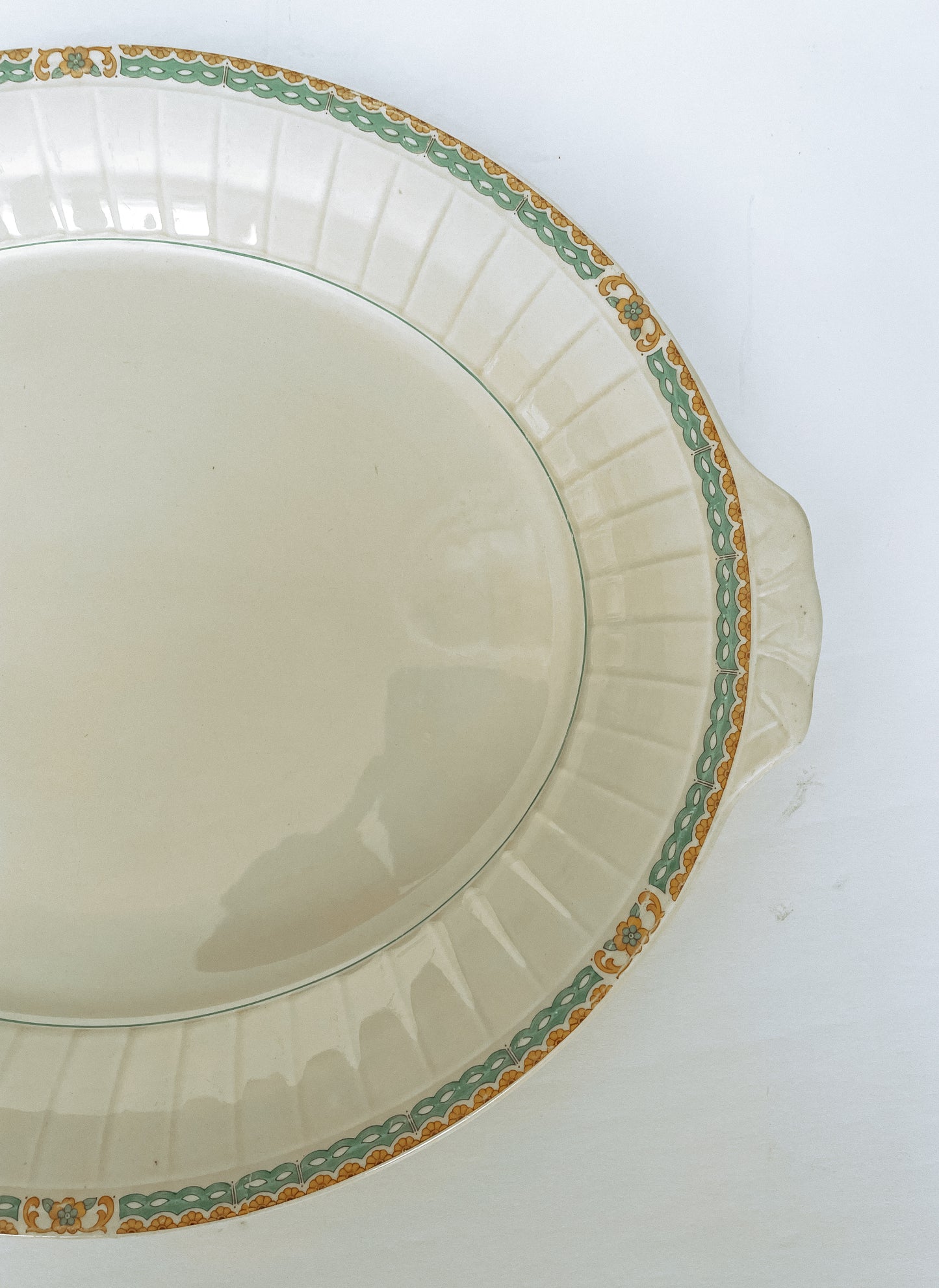 Vintage Ironstone Platter Hand Painted