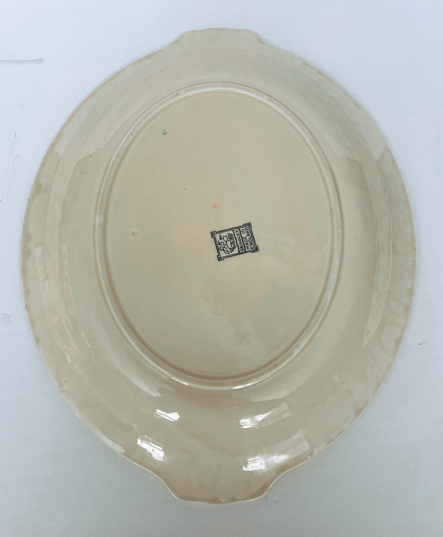 Vintage Ironstone Platter Hand Painted